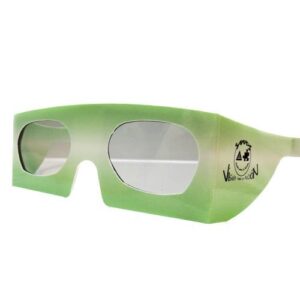 Gafa de cartón con lentes polarizadas.