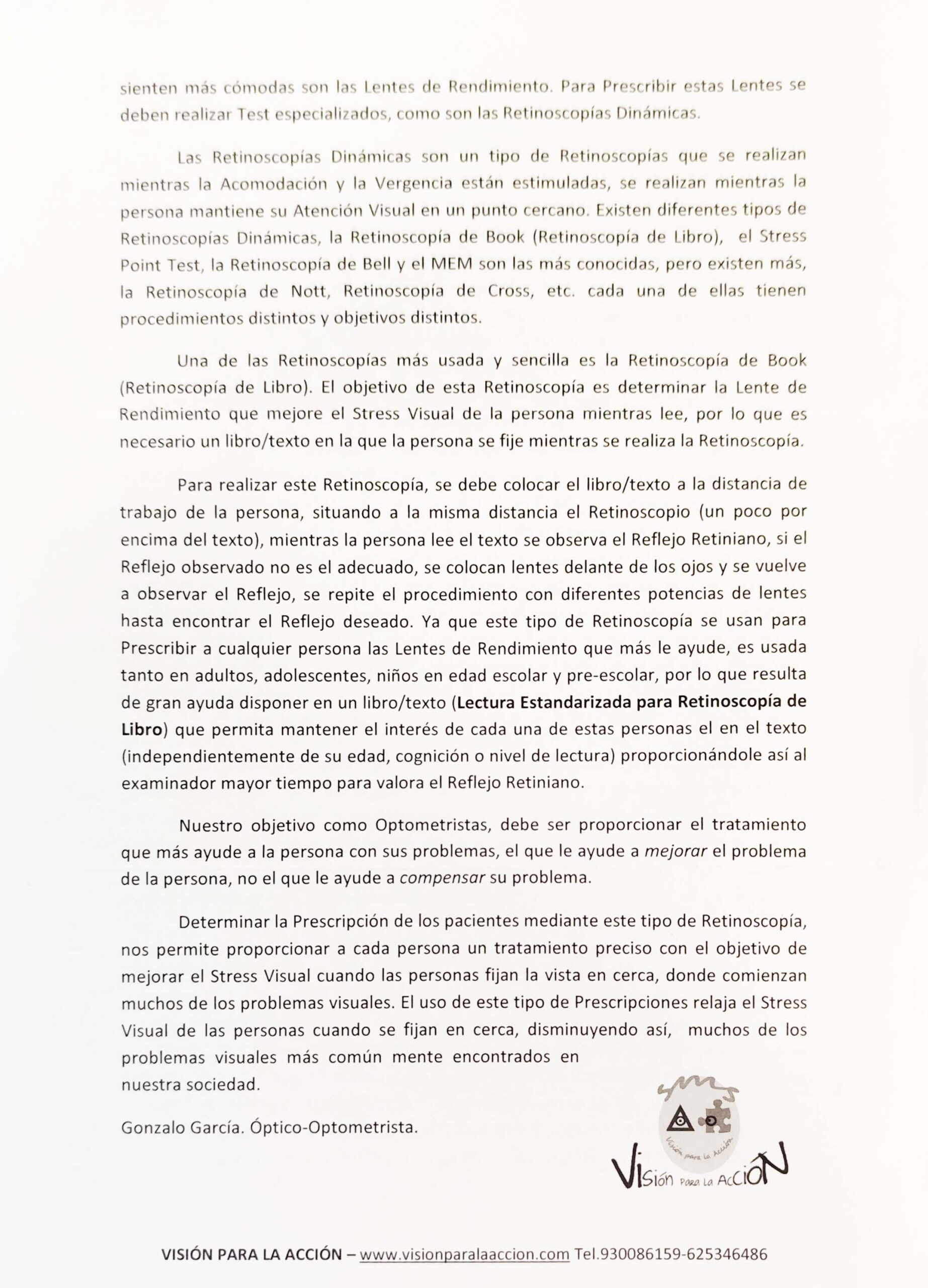 LIBRO ESTANDARIZADO PARA LA RETINOSCOPÍA DE LIBRO - Imagen 4