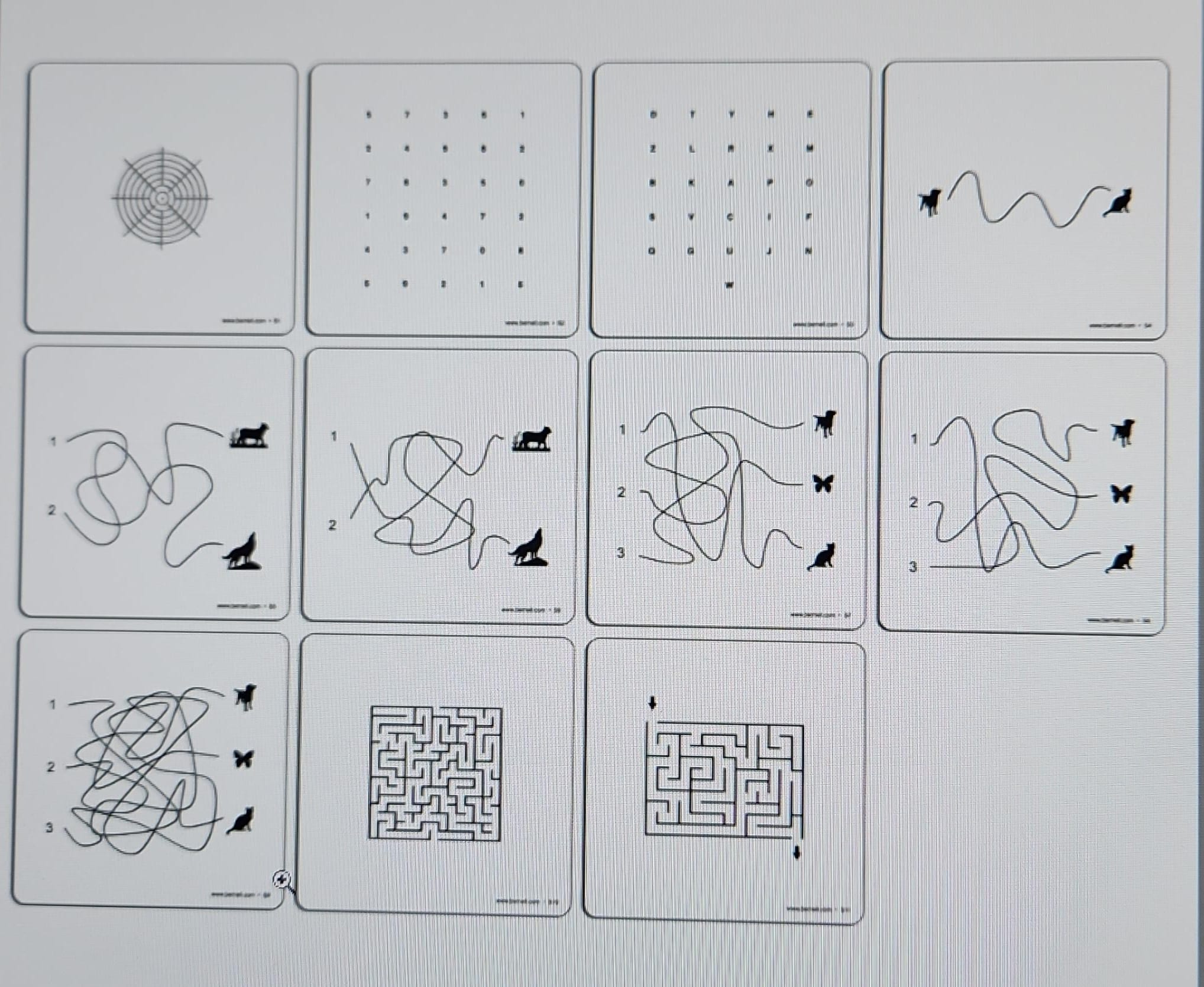 TARJETAS LABERINTOS MIT