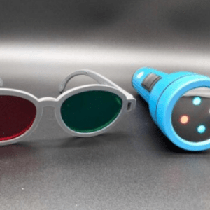 Linterna de Worth puntos con gafas