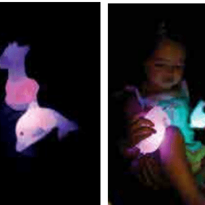 Figuras luminosas capta atención